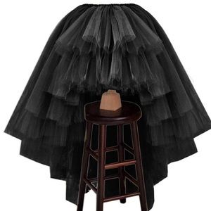 Women's High Low Layered Tulle Asymmetrical Skirt